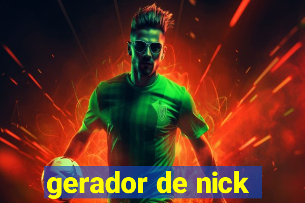 gerador de nick